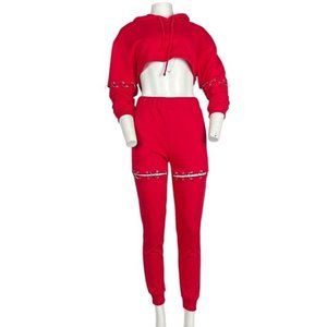 Sweatsuit Set Red